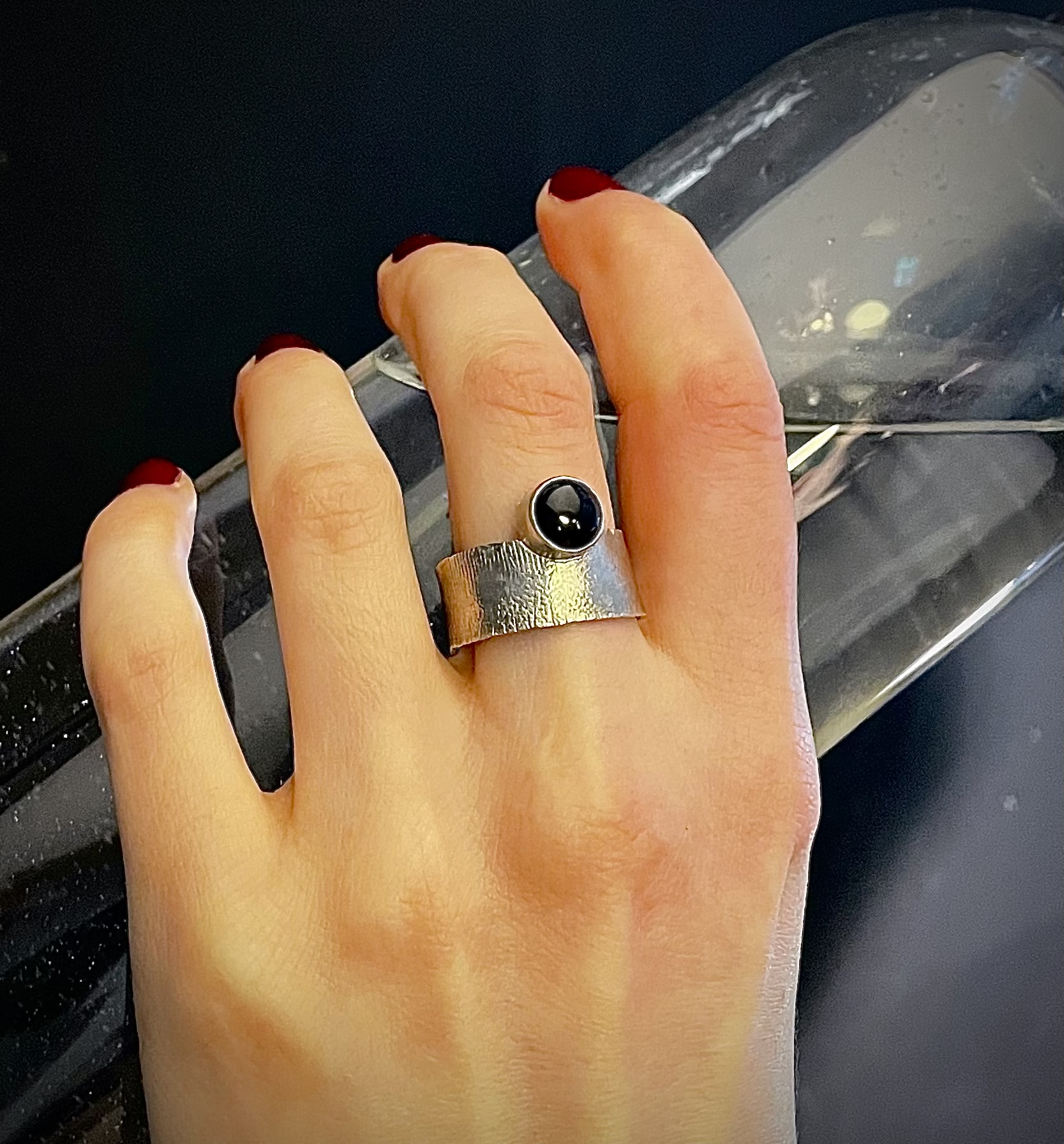 Sieraden Ringen Statementringen Sterling Zilveren Ring Originele Hand Onyx Zilveren Ring BlackFriday Gift Trouwring Vintage Ring Verlovingsring Gouden Ring 